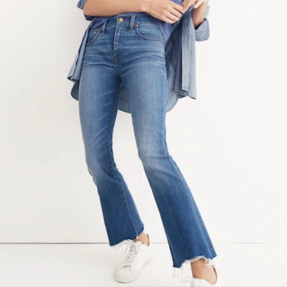 Madwell Cali Demi Boot Deconstructed Hem Jeans - Picture 2 of 12